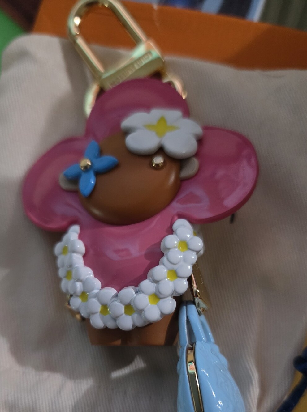 Upcycled Vivienne Keychain